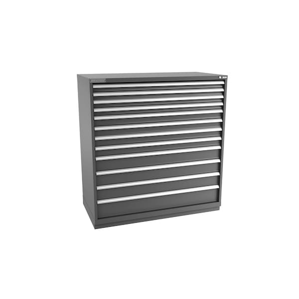 Champion Tool Storage Modular Drawer Cabinet, 12 Drawer, Dark Gray, Steel, 56-1/2 in W x 28-1/2 in D x 59-1/2 in H D27001201ILCFTB-DG - main